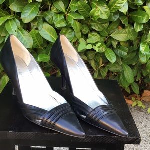 Marc Fischer black pointy toe pumps